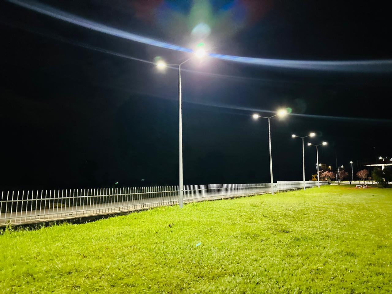 Iluminação pública LED instalada pela Pombolo Solutions